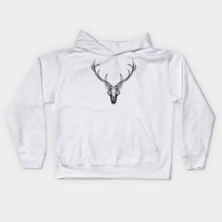 Dramabite Linear deer stag Kids Hoodie